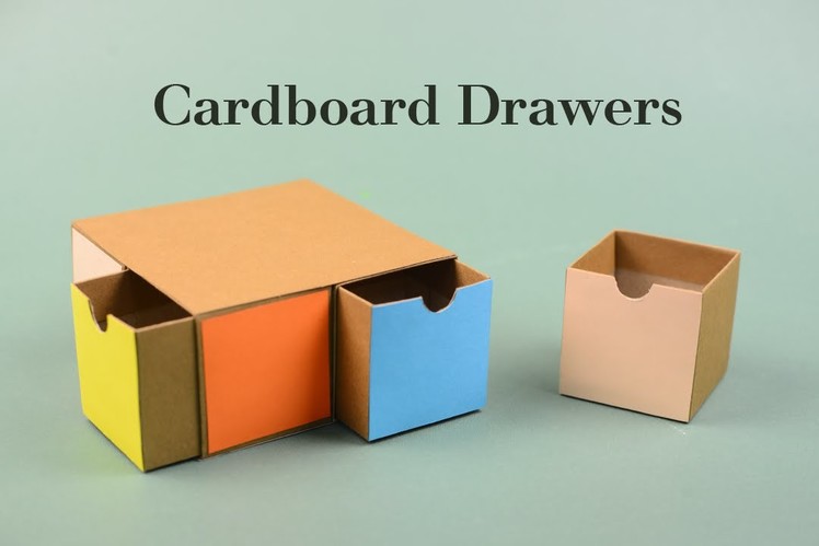 Cardboard Drawers 2 Tutorial | Creative DIY