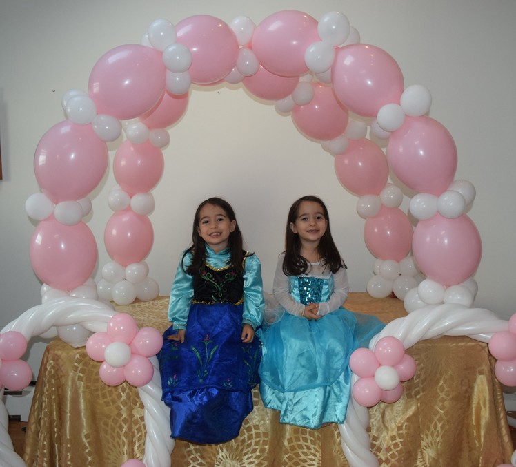 Cinderella Balloon Carriage Decoration  How to make a DIY Balloon decoration for Cinderella themed b