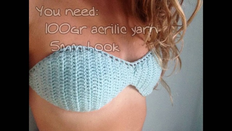 Crochet Bandeau bikini tutorial