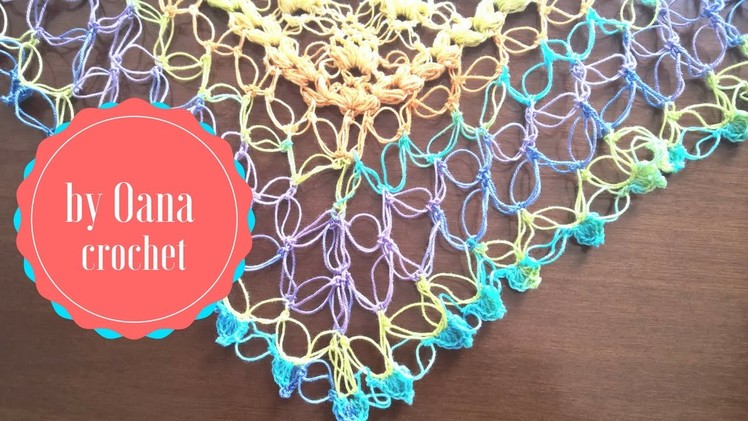 Crochet border with Solomon knot