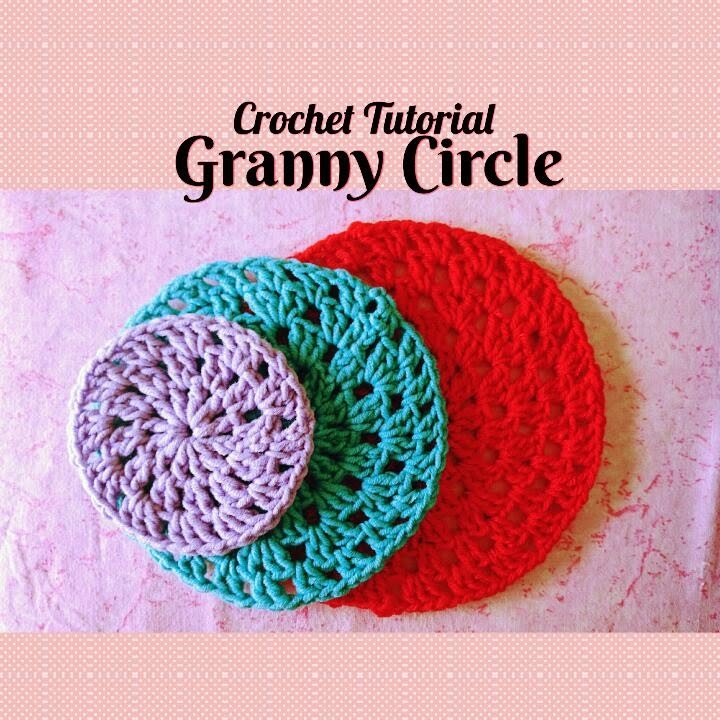 Crochet Made Easy - How to make a Granny Circle (Tutorial) ♥ Pearl Gomez ♥