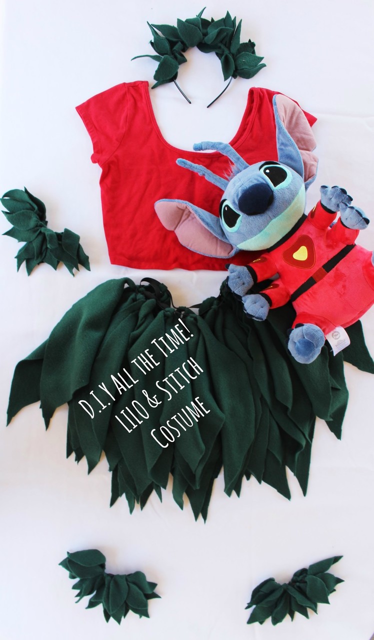 D.I.Y Allthe Time! LILO & Stitch Costume! No sew No glue