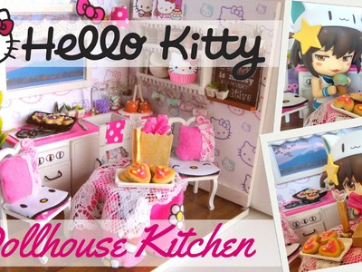 DIY Dollhouse Kitchen Kit Hello Kitty inspired-Miniature Kitchen
