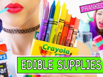 DIY Edible School Supplies  - 8 Pranks for Back to School