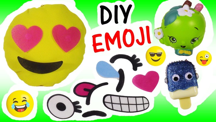 DIY EMOJI PILLOW KIT! New Sewing!  Change Emoji with your MOOD! SHOPKINS Squishy! LIP BALM FUN
