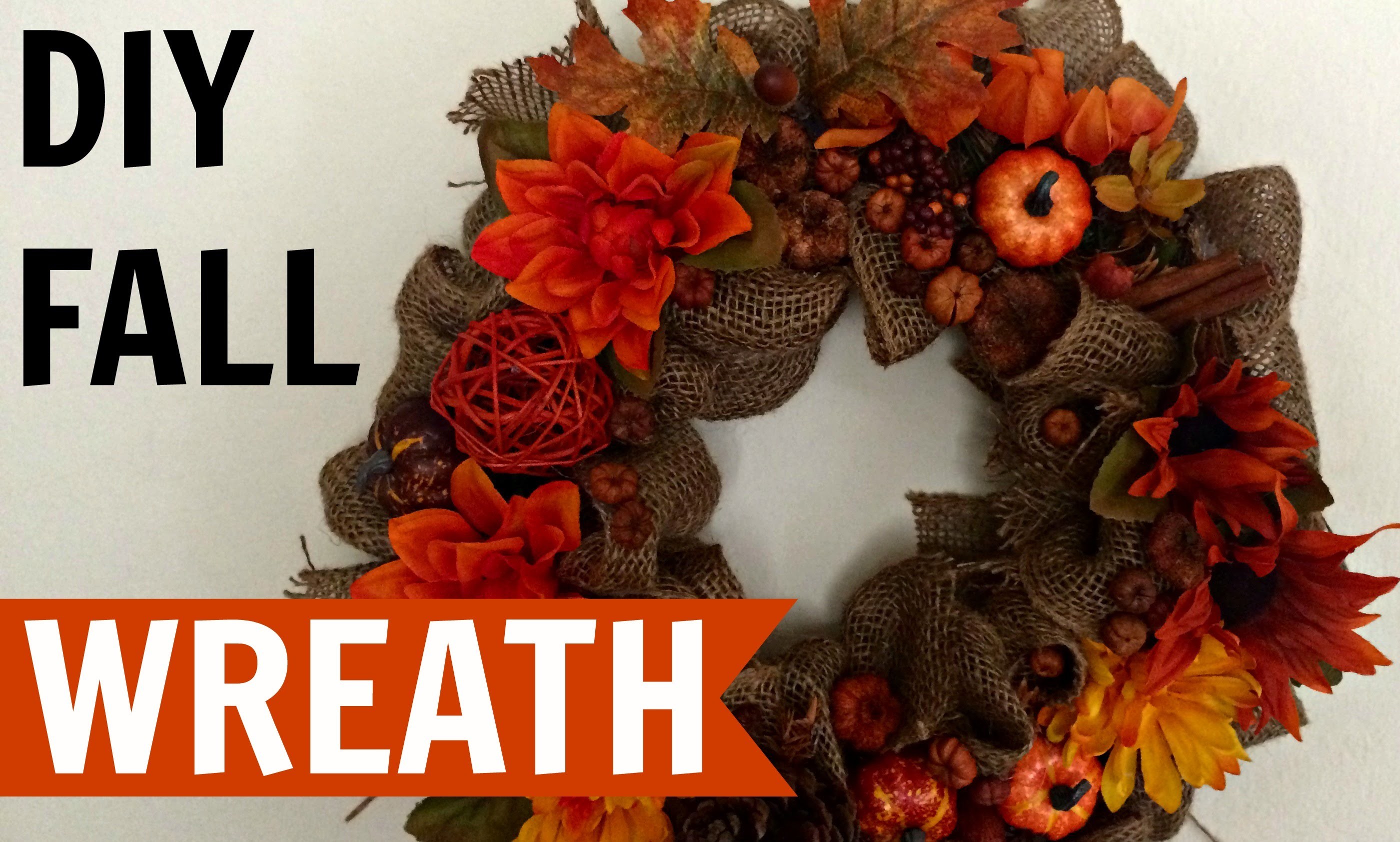 DIY Fall Wreath Under 13$ | Room Decor! 