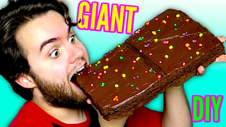 DIY Giant Cosmic Brownie! - HUGE Strawberry Shortcake Rolls! - GIANT Little Debbie Snacks Part 2 DIY