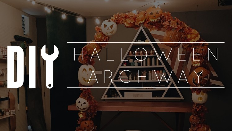 DIY Halloween Pumpkin Archway