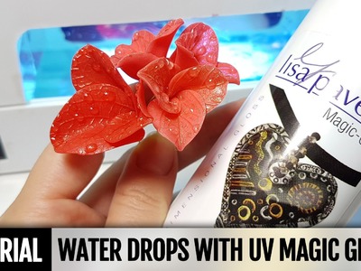 DIY How to make Water drops on the flower with UV Magic Gloss. Detailed Video Tutorial