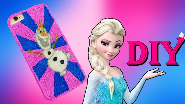 DIY iPhone case Frozen Olaf with 3d pen! Video for kids