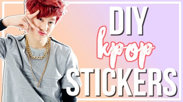 DIY K-Pop Laptop Stickers | BTS, EXO, GOT7, & More!
