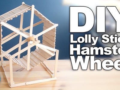 DIY Lolly Stick Hamster Wheel