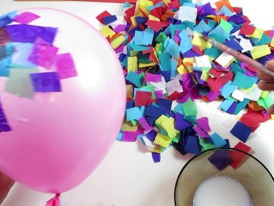 DIY Magic Hot Air Balloon made with Confetti and Recycled Material