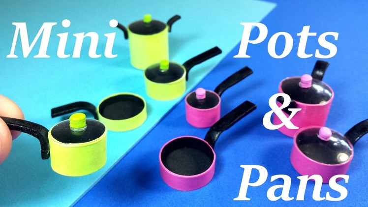 DIY Miniature Doll Pots & Pans!
