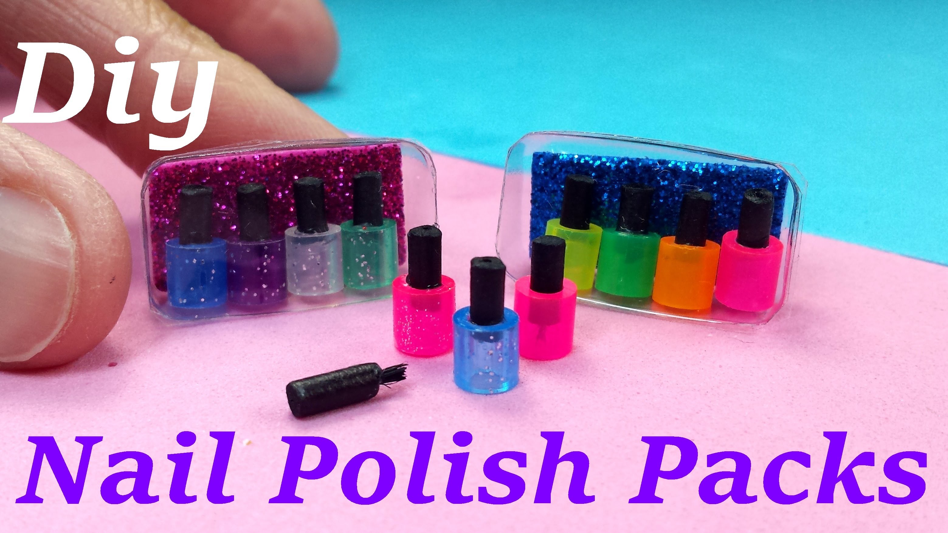 DIY Miniature Nail Polish Packs With or W.out Brush!