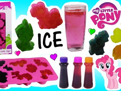 DIY MLP Rainbow ICE CUBES! Make Your Own Frosty Ice! Sick Pinkie Pie THROWS UP! Num Noms FUN!