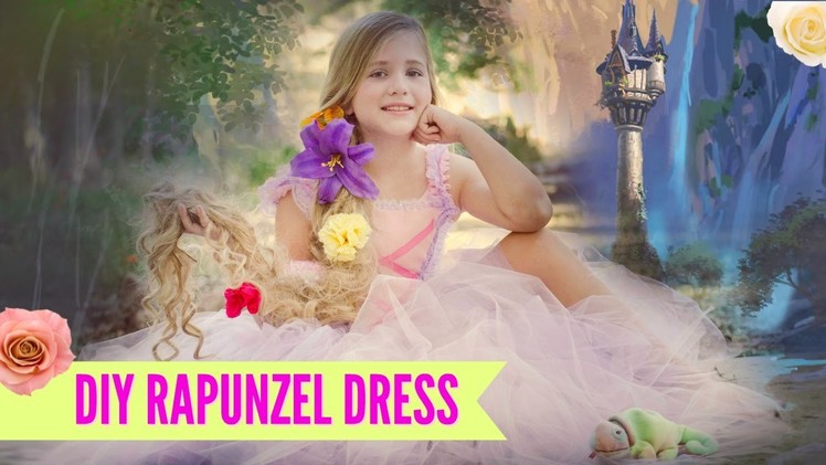 DIY NO SEW Rapunzel Costume TUTU Dress