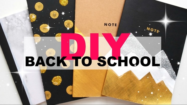DIY NOTEBOOK COVER DESIGN | BACK TO SCHOOL