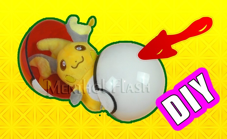 DIY POKEBALL with pikachu! Real POKEBALL!