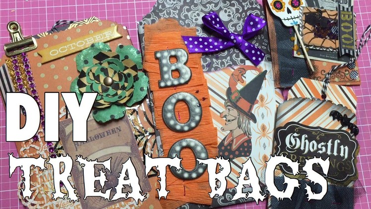 DIY Treat Bags. Halloween Embellishment. October Daily Inserts | I'm A Cool Mom