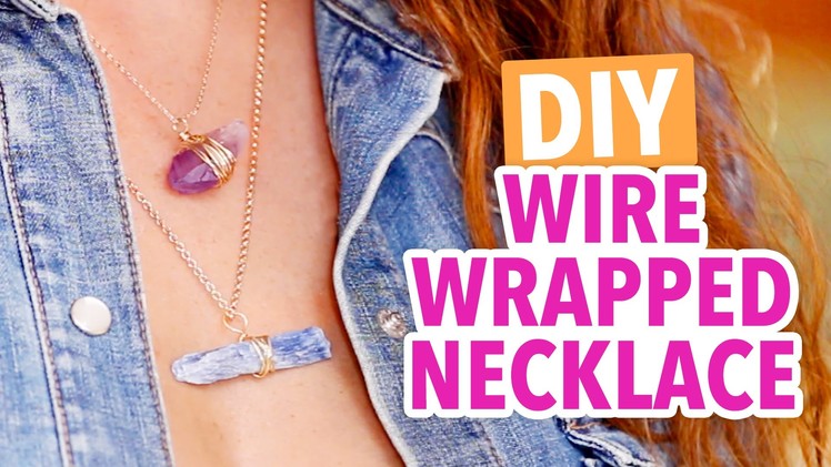 DIY Wire-Wrapped Stone Necklace ~ Fall Fashion DIY - HGTV Handmade