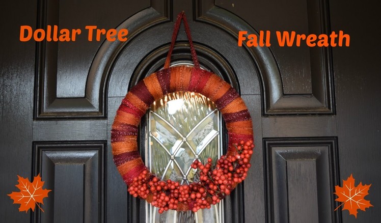 Dollar Tree Fall Wreath - DIY