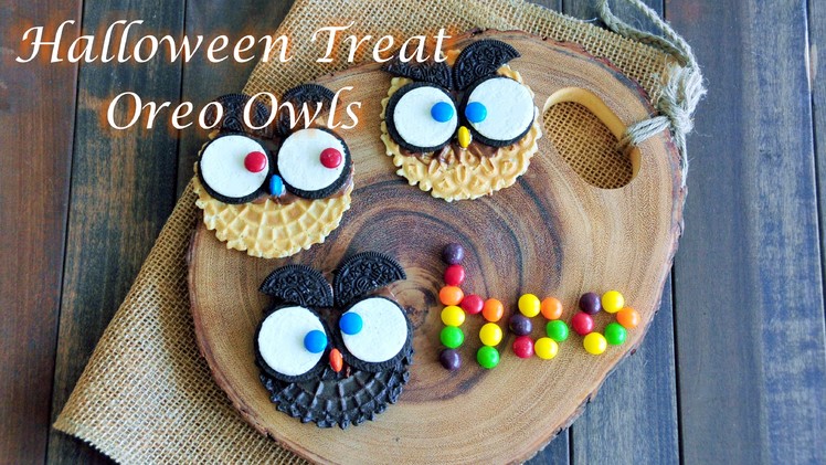 Easy DIY Halloween Treats - How to Make Oreo Owls Cookies