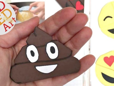 Easy Poop Emoji Bookmark Corners - Origami Inspired - Emoji DIY