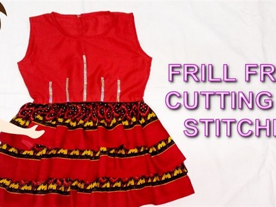 Frill Frock Cutting And Stitching | DIY - Tailoring With Usha