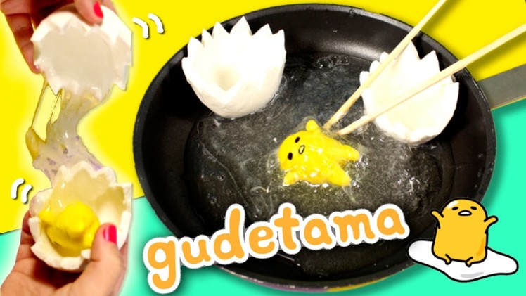 Gudetama SLIME egg * DIY Clear Slime Gudetama crafts