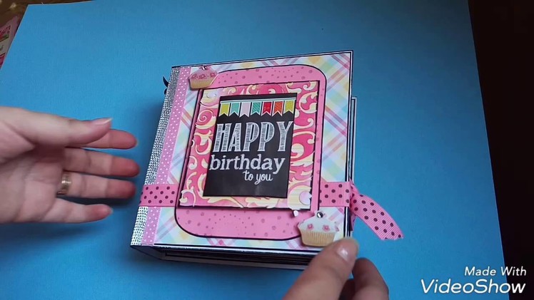 Handmade diy birthday mini album for boy