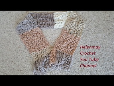 Helenmay Crochet Heavenly Blessing Scarf DIY Tutorial
