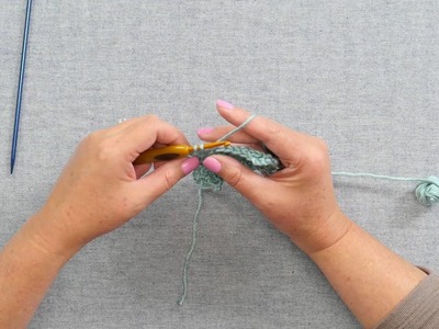 Herringbone Double Crochet Stitch Left-Handed Tutorial