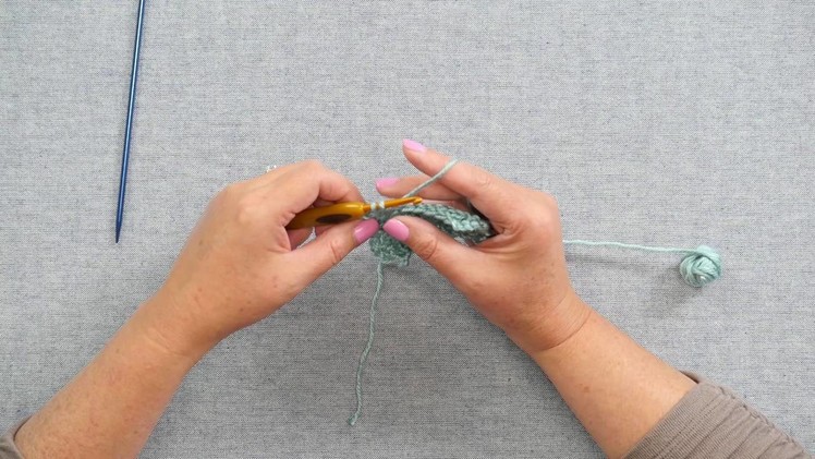 Herringbone Double Crochet Stitch Left-Handed Tutorial