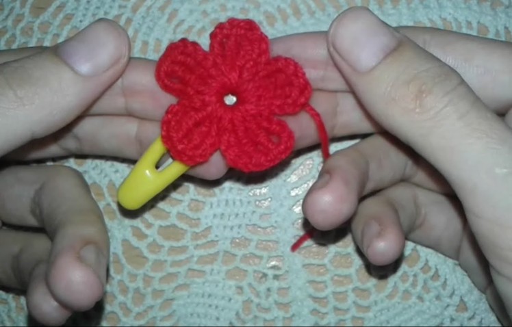 How to crochet a flower easy way for Beginners step by step  Crochet online course