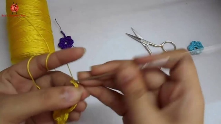 How to Crochet Flower Earings