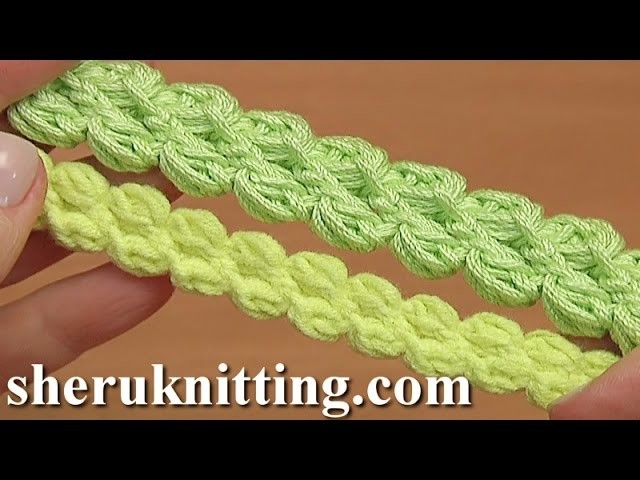 How To Crochet Puff Stitch Cord Tutorial 103
