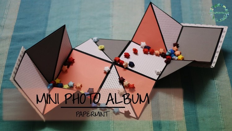 How to make a Mini Photo Album | DIY | simple paper folding |