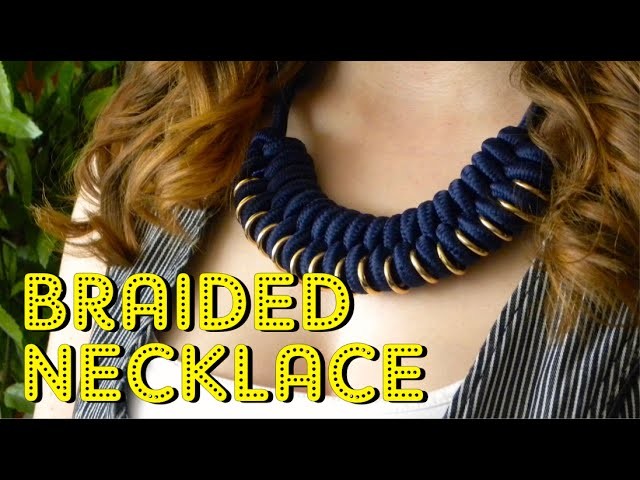 How to make a PARACORD BRAIDED NECKLACE