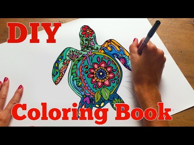 How to Make an Adult Coloring Book | DIY Coloring Book