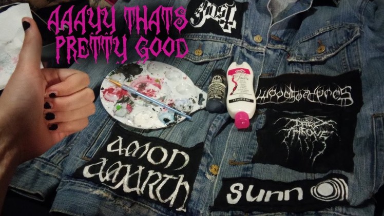HOW TO MAKE DIY PUNK. METAL PATCHES! (THE CHEAP EASY WAY)