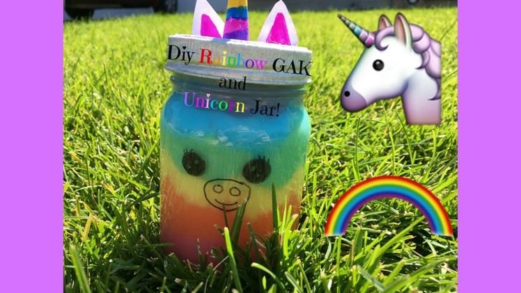 How To Make DIY Rainbow GAK and A DIY Unicorn Jar! The Emma Lu Show
