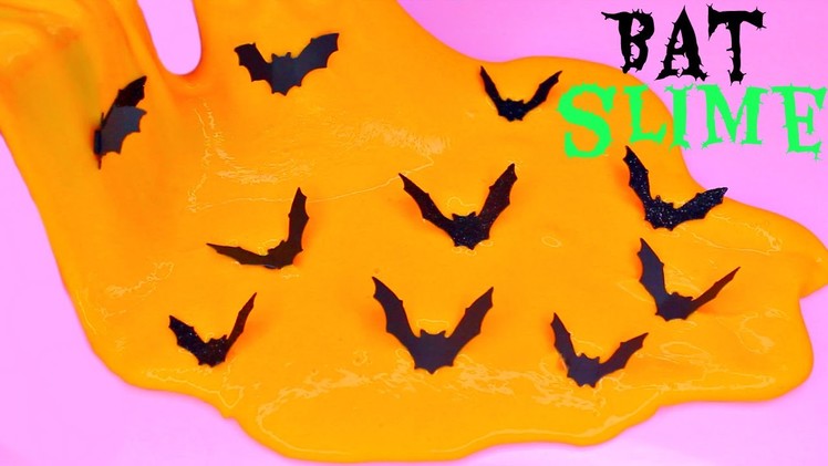 How to Make Halloween Bat Slime! Make EASY Slime! DIY Bat SLIME!