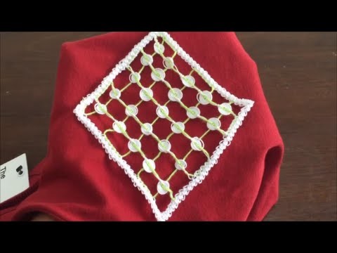 Irish Lace crochet pattern - circle filling crochet stitch