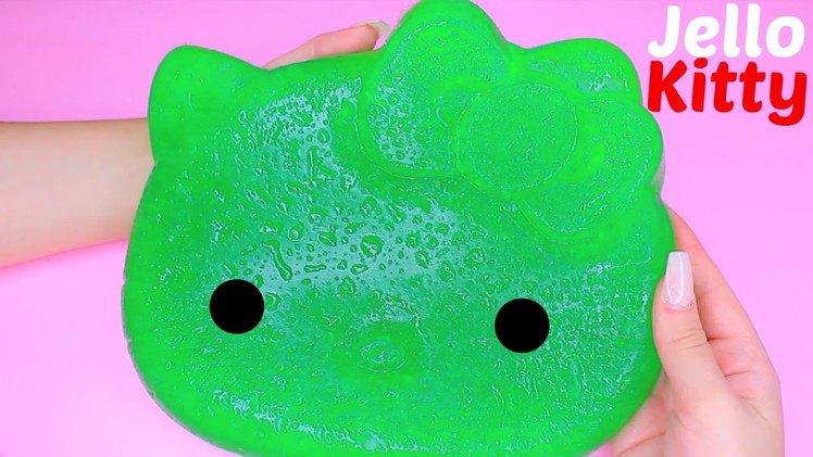 IT'S GUMMY!! DIY - Giant Gummy Hello Kitty | JELLO KITTY Candy & Sweets Review
