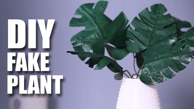Mad Stuff With Rob - How To Make A Fake Plant | DIY Room Decor Idea