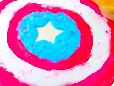 MEGA Slime English DIY Captain America Shield Giant Kilo Tutorial