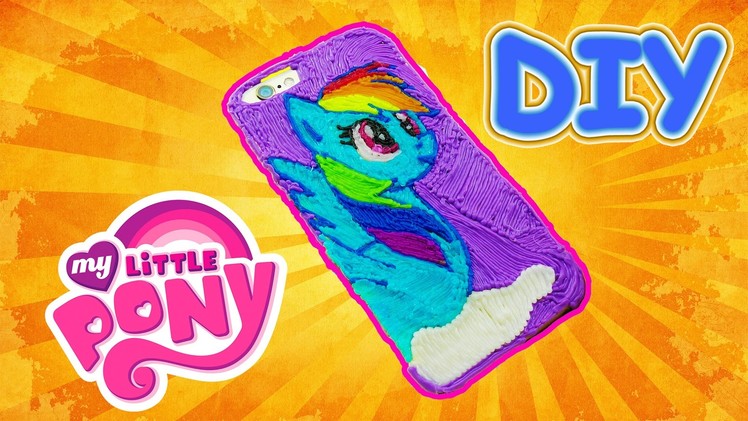 My Little Pony DIY iPhone case Rainbow Dash with 3d pen! BEST HANDMADE PRESENT EVER !!!