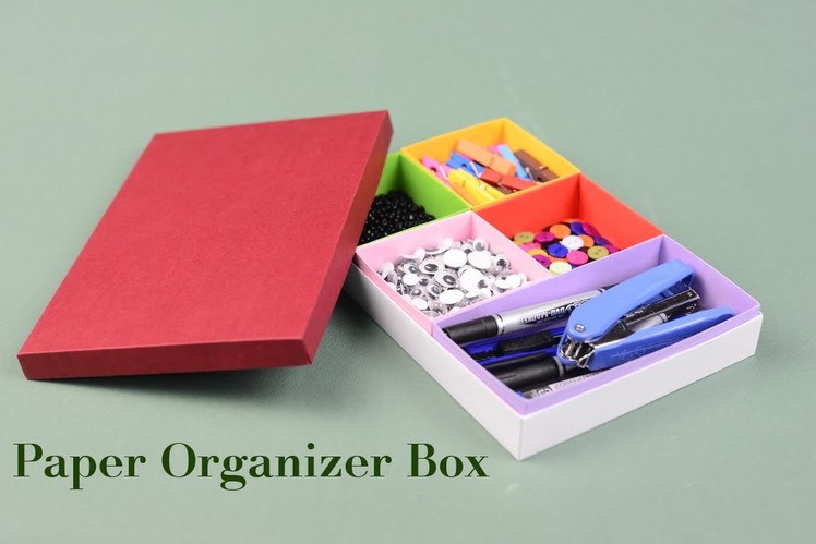Paper Organizer Box Tutorial with template | Creative DIY