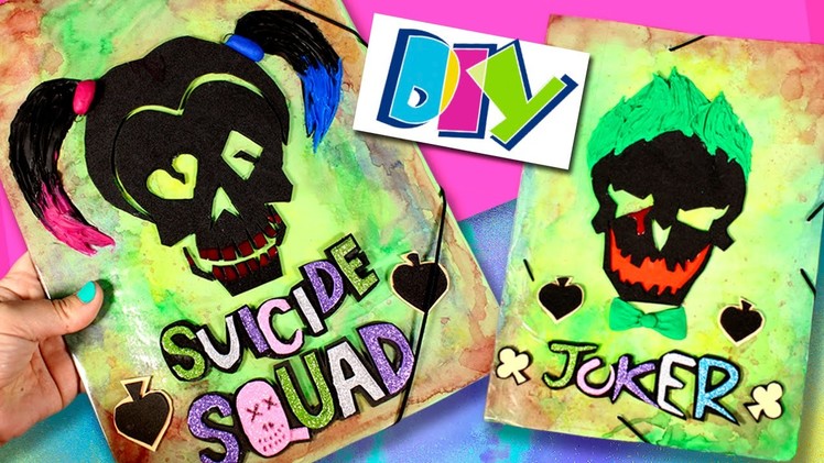 Personalized FOLDERS * DIY SUICIDE SQUAD Harley Quinn & Joker